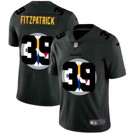 Pittsburgh Steelers 39 Minkah Fitzpatrick Men Nike Team Logo Dual Overlap Limited NFL Jersey Black